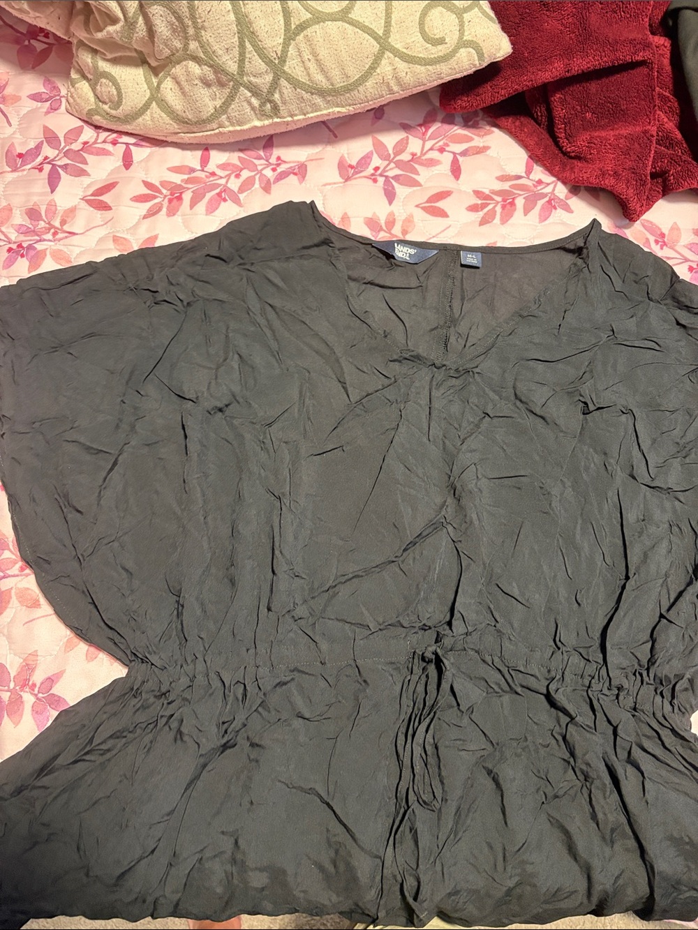 Lands' End Black Women's Swim Coverup